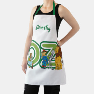 Vintage Wizard of Oz Characters and Text Letters Apron