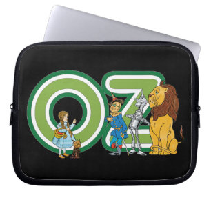 Vintage Wizard of Oz Characters and Text Letters Laptop Sleeve