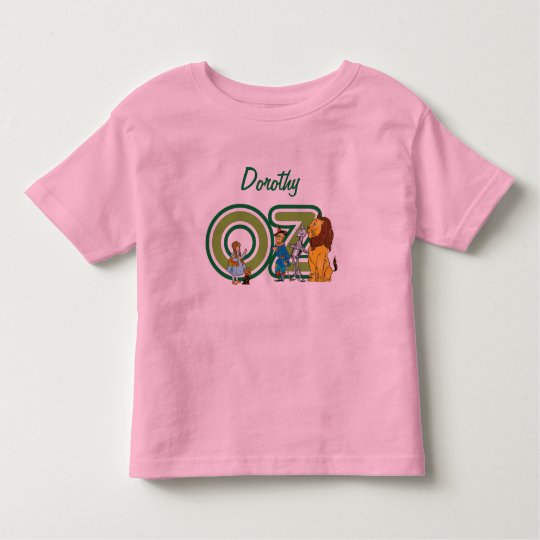 Vintage Wizard of Oz Characters and Text Letters Toddler T-Shirt