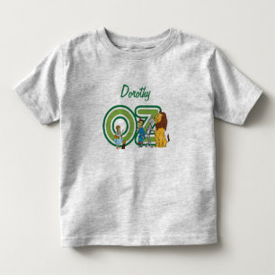 Vintage Wizard of Oz Characters and Text Letters Toddler T-Shirt