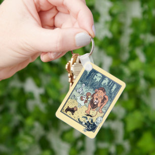 Vintage Wizard of Oz Characters, Yellow Brick Road Key Ring