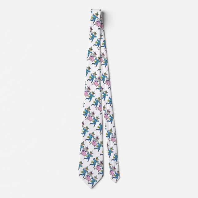 Vintage Wizard of Oz, Cute Dancing Munchkins! Tie (Front)