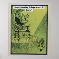 Vintage Wizard Of Oz Dorothy and Powerfu Oz Poster