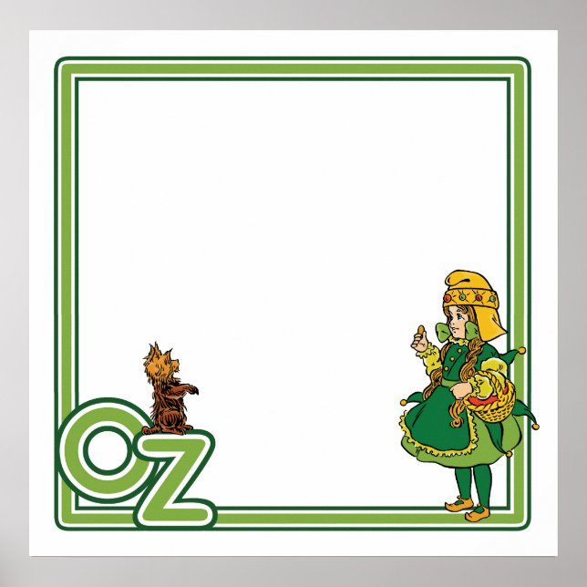 Vintage Wizard of Oz; Dorothy and Toto Poster (Front)