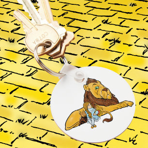 Vintage Wizard of Oz, Dorothy and Toto with Lion Key Ring