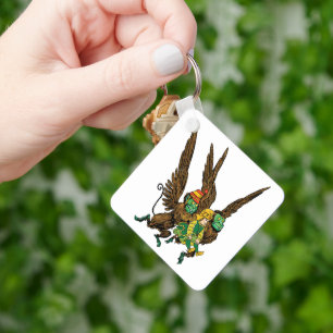 Vintage Wizard of Oz, Dorothy, Evil Flying Monkeys Key Ring