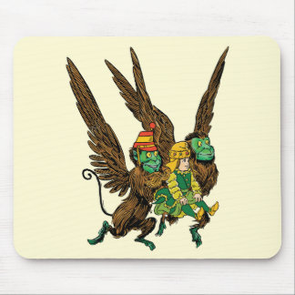 Vintage Wizard of Oz, Dorothy, Evil Flying Monkeys Mouse Mat