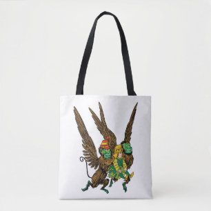 Vintage Wizard of Oz, Dorothy, Evil Flying Monkeys Tote Bag