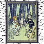 Vintage Wizard of Oz, Dorothy Meets the Tinman Jigsaw Puzzle<br><div class="desc">Vintage illustration classic children's fairy tales image by William Wallace Denslow, from the Victorian Era story book The Wonderful Wizard of Oz by L. Frank Baum. Dorothy and the Scarecrow meet the Tinman in the forest as they follow the yellow brick road on their way to the Emerald City. Dorothy...</div>