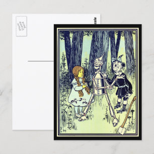 Vintage Wizard of Oz, Dorothy Meets the Tinman Postcard