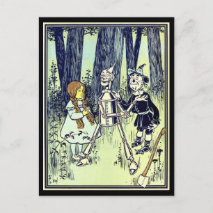 Vintage Wizard of Oz, Dorothy Meets the Tinman Postcard