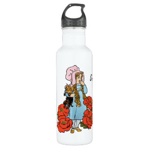 Vintage Wizard of Oz, Dorothy, Red Poppy Flowers 710 Ml Water Bottle