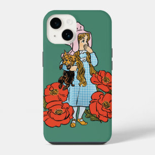 Vintage Wizard of Oz, Dorothy, Red Poppy Flowers iPhone 14 Case