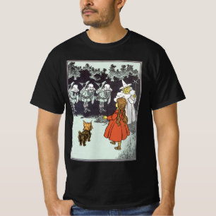 Vintage Wizard of Oz Dorothy Toto Glinda Munchkins T-Shirt