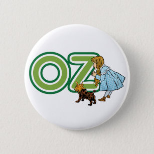 Vintage Wizard of Oz Dorothy Toto with BIG Letters 6 Cm Round Badge