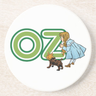 Vintage Wizard of Oz Dorothy Toto with BIG Letters Coaster