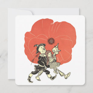 Vintage Wizard of Oz, Dorothy with Poppy Flowers