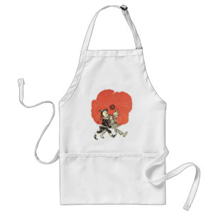 Vintage Wizard of Oz, Dorothy with Poppy Flowers Standard Apron