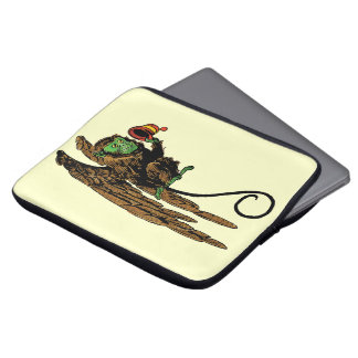 Vintage Wizard of Oz, Evil Flying Monkey Hat Laptop Sleeve