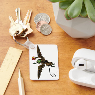 Vintage Wizard of Oz, Evil Flying Monkey Key Ring