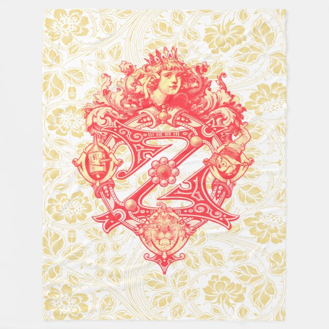 Vintage Wizard of Oz Fleece Blanket (Front)