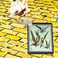 Vintage Wizard of Oz, Flying Monkeys with Dorothy