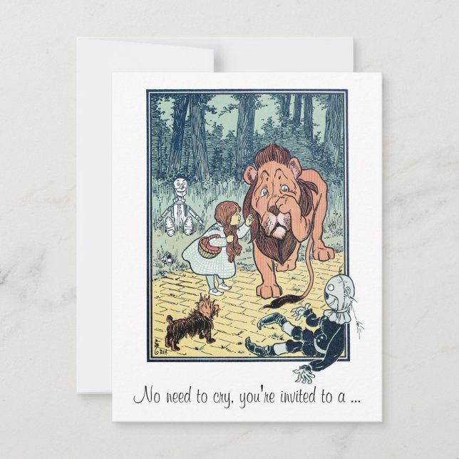 Vintage Wizard of Oz, Girl Baby Shower Invitation (Front)