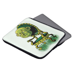 Vintage Wizard of Oz, Grumpy Wizard Emerald Throne Laptop Sleeve