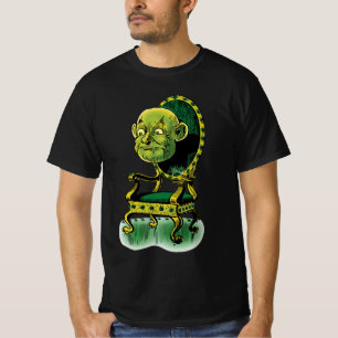 Vintage Wizard of Oz, Grumpy Wizard Emerald Throne T-Shirt