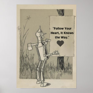 Vintage Wizard of Oz-Tin Man Poster