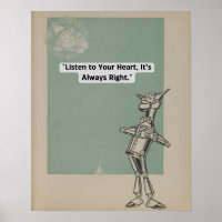 Vintage Wizard Of Oz - Tinman Quote