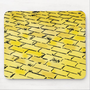 Vintage Wizard of Oz Yellow Brick Road by Denslow Mouse Mat