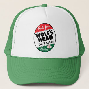 Vintage Wolfs Head sign Trucker Hat