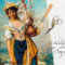 Vintage Woman Belle Epoque Tissue Paper