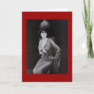 Vintage Woman Card