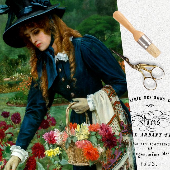 Vintage Woman Decoupage Tissue Paper (Creator Uploaded)