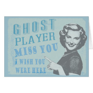 Vintage Woman Ghost Player
