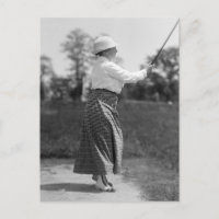 Vintage Woman Golfing, 1910s