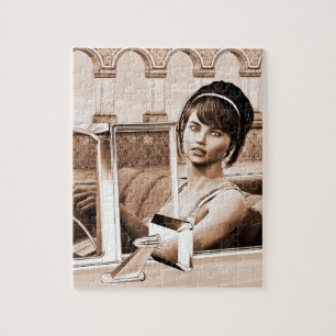 Vintage Woman Jigsaw Puzzle