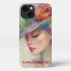 Vintage Woman Personalised iPhone Case