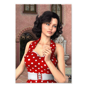 Vintage Woman Photo Print