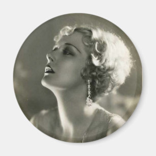 Vintage Woman Portrait Magnet