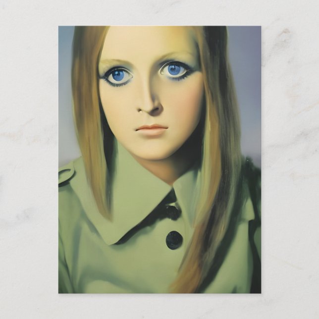 Vintage Woman Portrait  Postcard (Front)