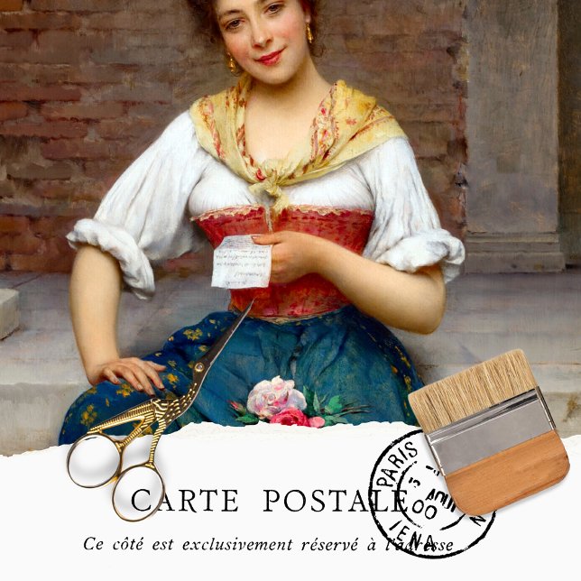 Vintage Woman Rustic Texture Tissue Paper (Creator Uploaded)