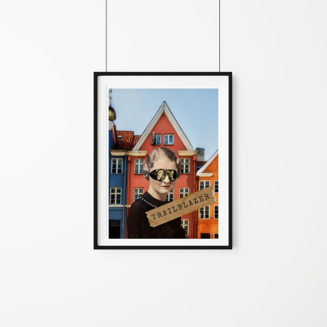 Vintage Woman Trailblazer Kitsch Altered Art  Poster (Creator Uploaded)