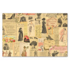 Vintage Women Advertisements Shabby Chic Decoupage