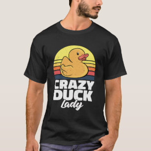 Vintage Women Duckling Retro Crazy Rubber Duck Lad T-Shirt