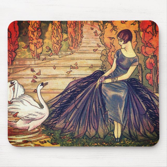 Vintage Women Mouse Mat (Front)