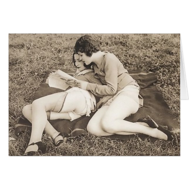 Vintage Women Reading (Front Horizontal)