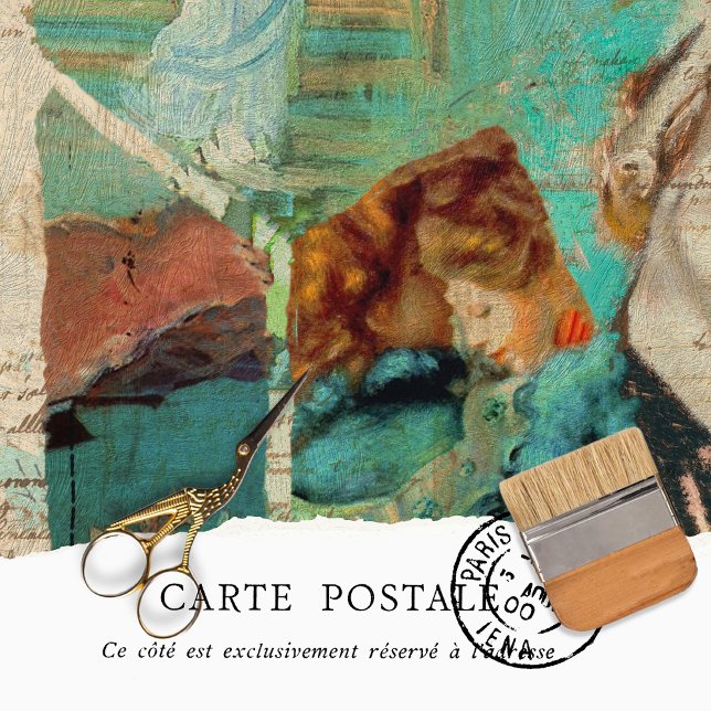 Vintage Women Rustic Green Texture Decoupage Tissue Paper (Creator Uploaded)